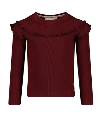 Jubel Longsleeve bordeaux queen of hearts