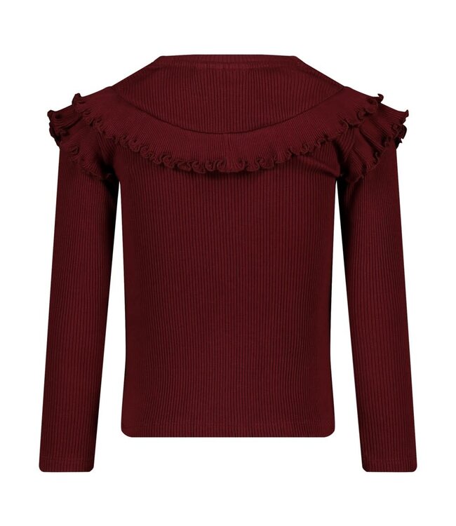 Jubel Longsleeve bordeaux queen of hearts
