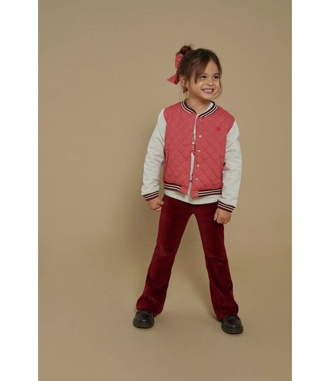 Jubel Broek rib velours queen of hearts bordeaux
