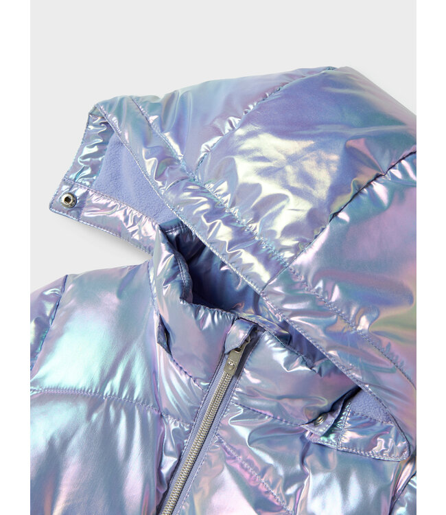 name it Puffer jas metalic shiny