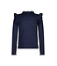 B-Nosy Longsleeve glitter Tonya donkerblauw