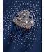 name it Sweater blauw Cupcake glitter