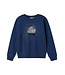 name it Sweater blauw Cupcake glitter