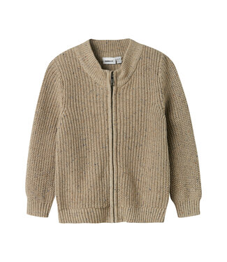 name it Trui met rits Norman beige