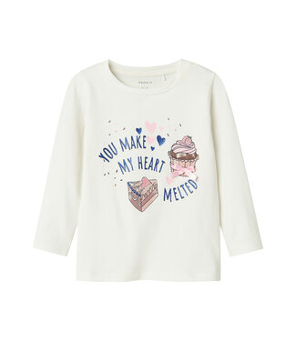 name it Longsleeve ecru Make my heart melted