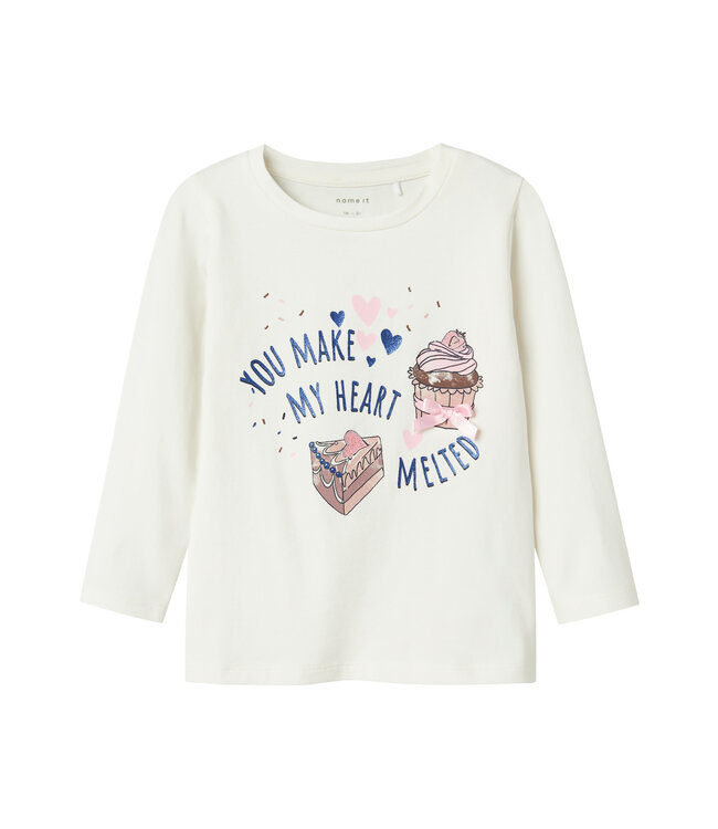name it Longsleeve ecru Make my heart melted
