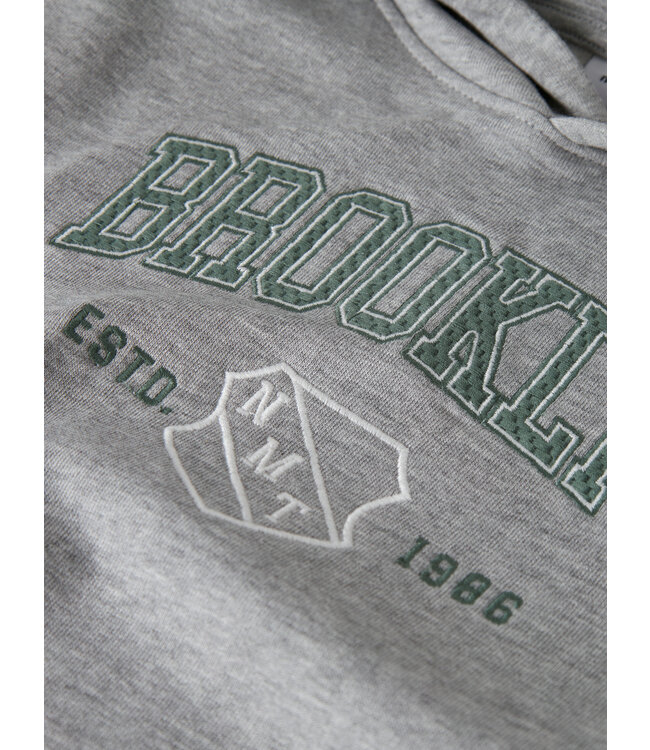 name it Hoodie Brooklyn grijs melange