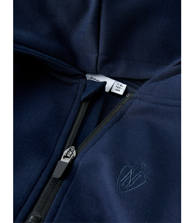 name it Hoodie met halve rits donkerblauw