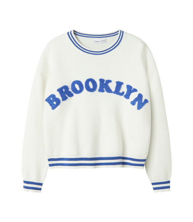 name it Sweater Brooklyn wit blauwe streep