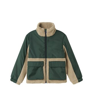name it Teddy jacket groen Mon