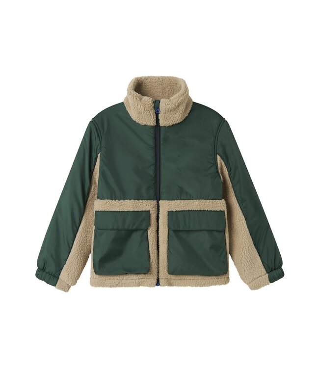name it Teddy jacket groen Mon