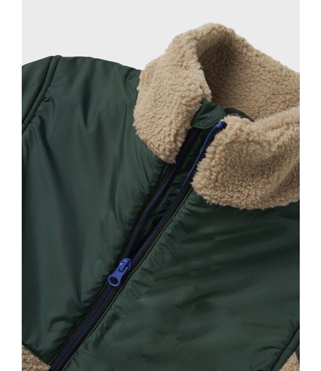 name it Teddy jacket groen Mon