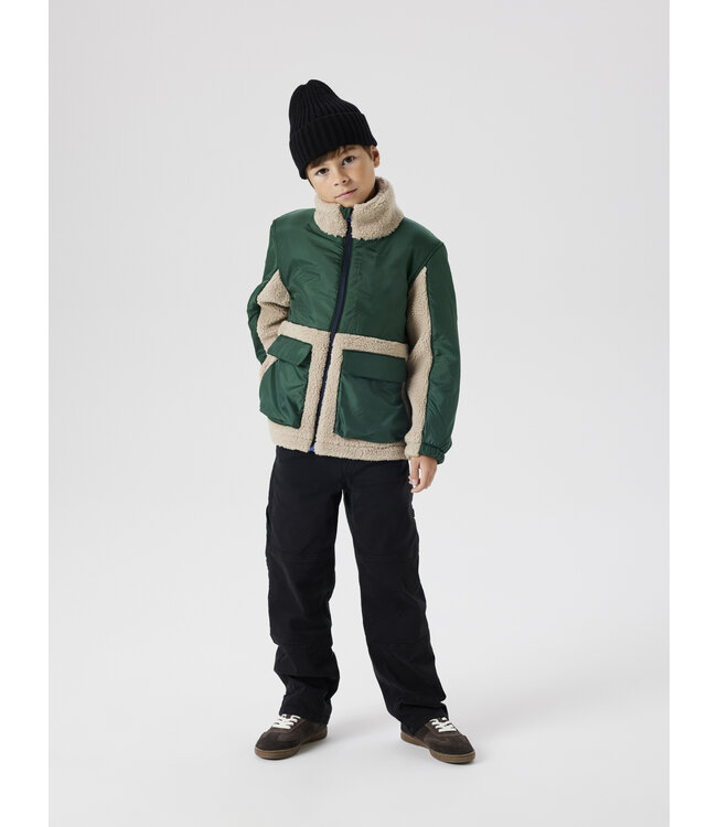 name it Teddy jacket groen Mon