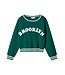 name it Sweater Brooklyn Groen witte boord