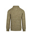 Koko Noko Sweater met kraag en rits dusty green