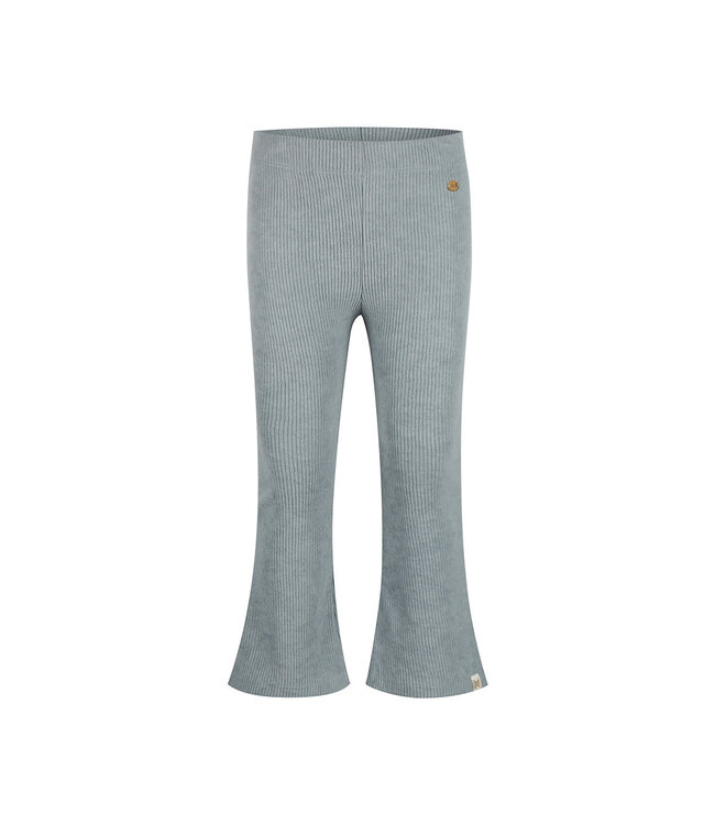 Koko Noko Velours rib broek flared lichtblauw