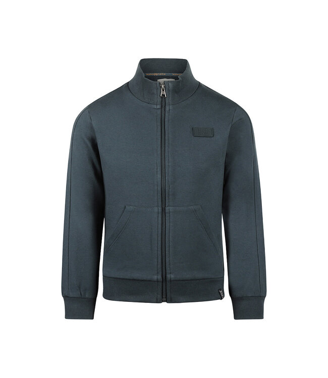 Koko Noko Trui met rits steel blue