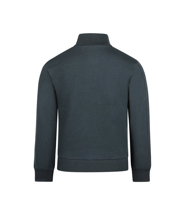 Koko Noko Trui met rits steel blue