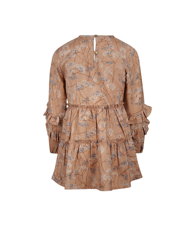 Koko Noko Jurk caramel blauw Lieze