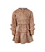 Koko Noko Jurk caramel blauw Lieze
