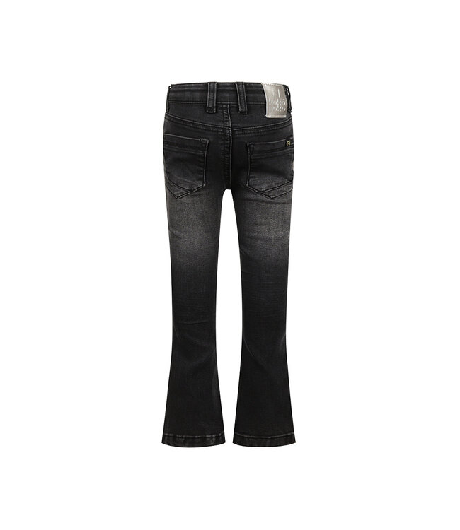 Koko Noko Jeans zwart flaired flower