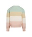 No Way Monday Gebreide multi color trui mint roze