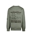 No Way Monday Sweater loose fit Groen Mont blanc