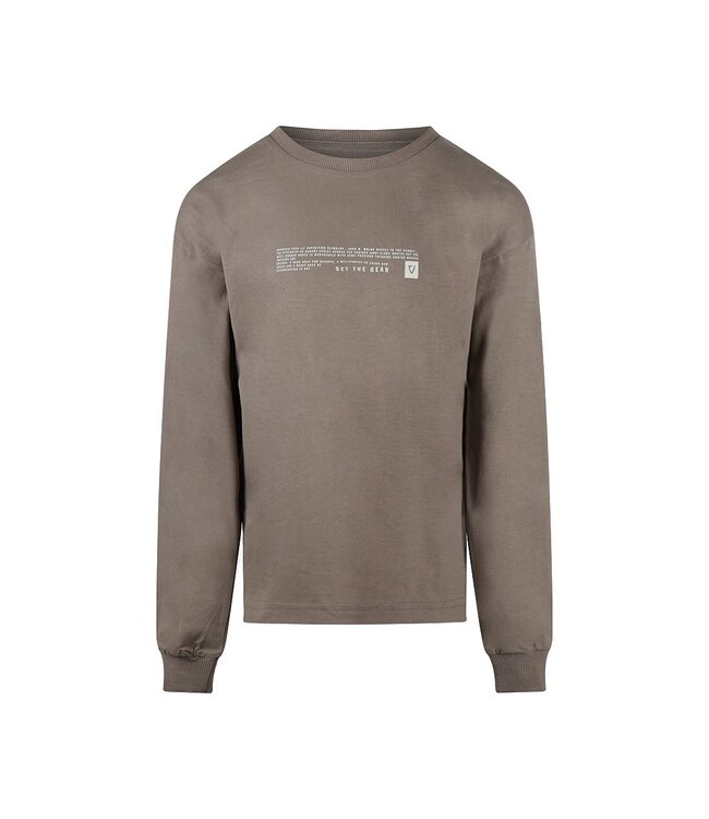 No Way Monday Longsleeve taupe get the geer