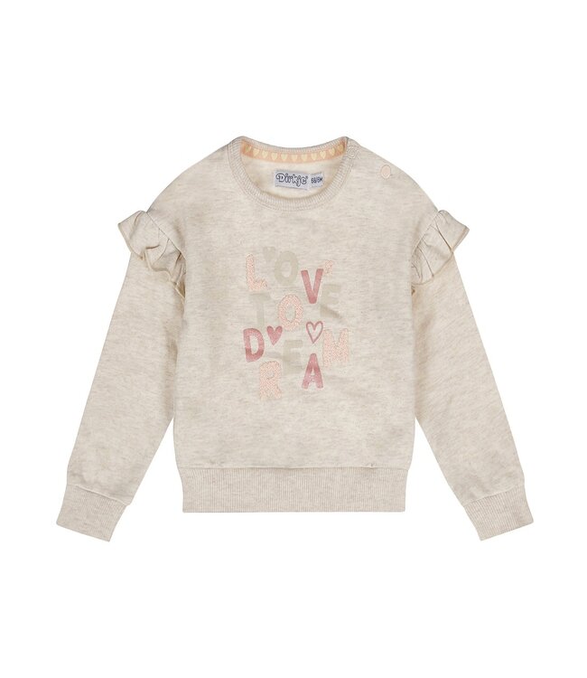 Dirkje Sweater zacht beige love dreams