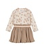Dirkje Jurk beige bloemetjes Millie