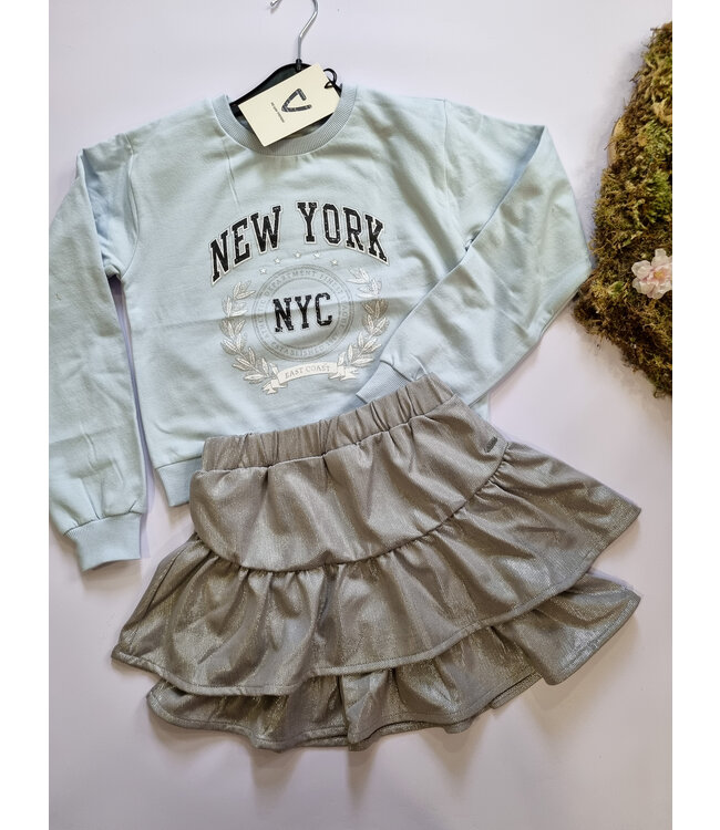 No Way Monday Sweater lichtblauw New York