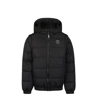 No Way Monday Donsjas en bodywarmer zwart water repellent