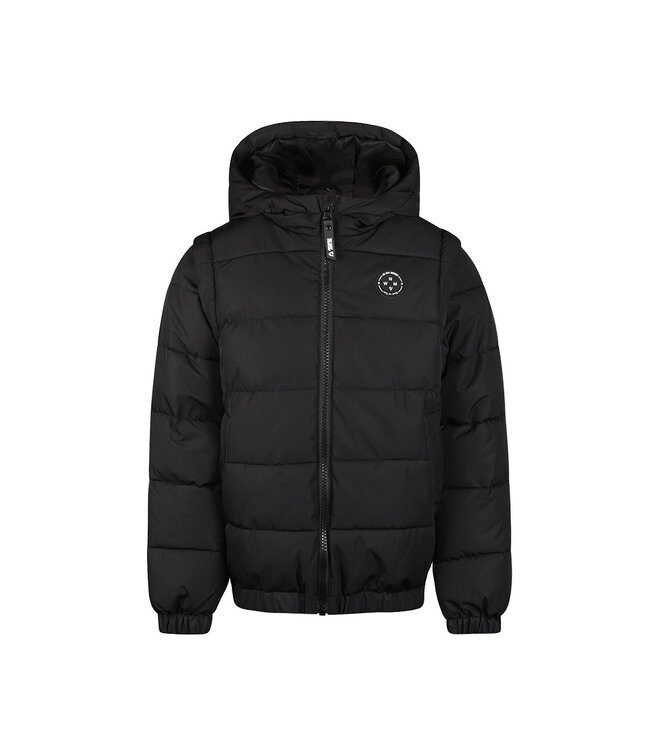 No Way Monday Donsjas en bodywarmer zwart water repellent