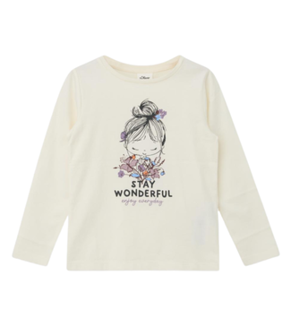 s.Oliver Longsleeve ecru stay wonderful