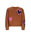 B-Nosy Trui bruin gebreid Khloe hearts