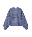 name it Knit gestreept blauw roze Folenska