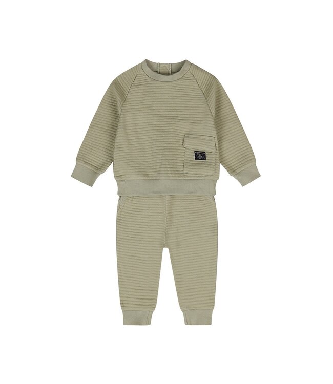 Dirkje Set jog suit mint groen ribbles