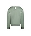 No Way Monday Sweater met kraag kant mintgroen