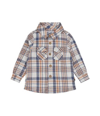 Dirkje Hemd karro blauw mini