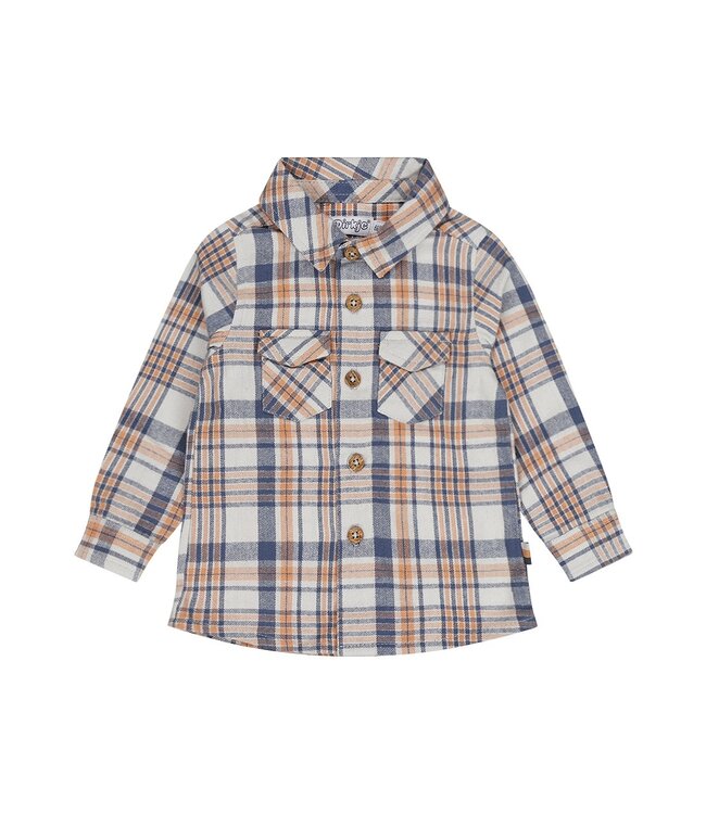 Dirkje Hemd karro blauw mini