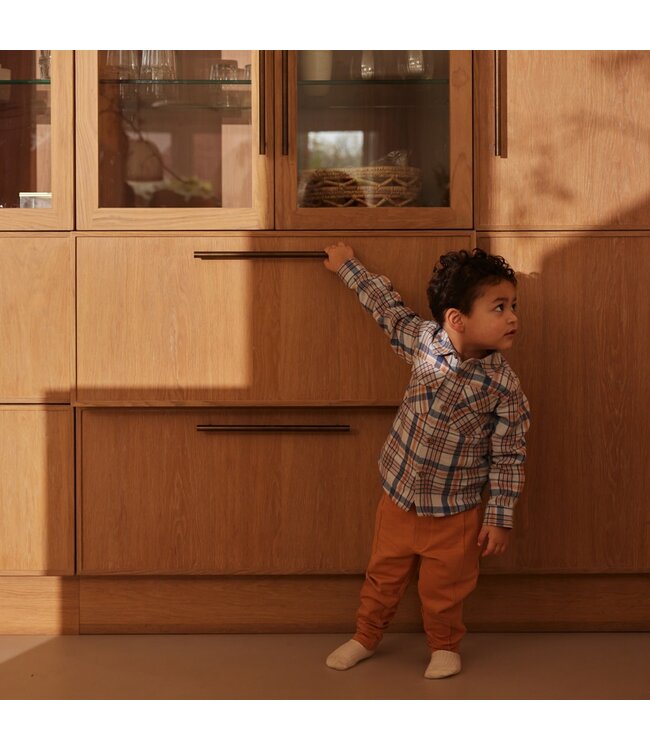 Dirkje Hemd karro blauw mini