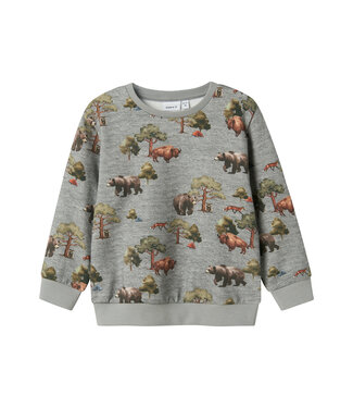 name it Trui grijs melange Molin animal friends