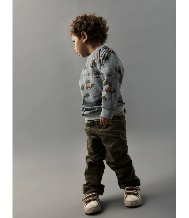 name it Trui grijs melange Molin animal friends