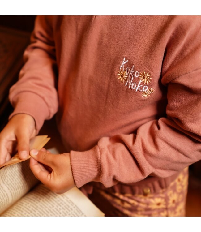 Koko Noko Oudroze sweater met strik