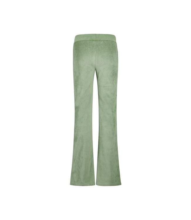 No Way Monday Rib velours flaired broek mint
