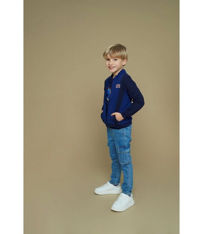 Sturdy Vest met rits Waves and whales