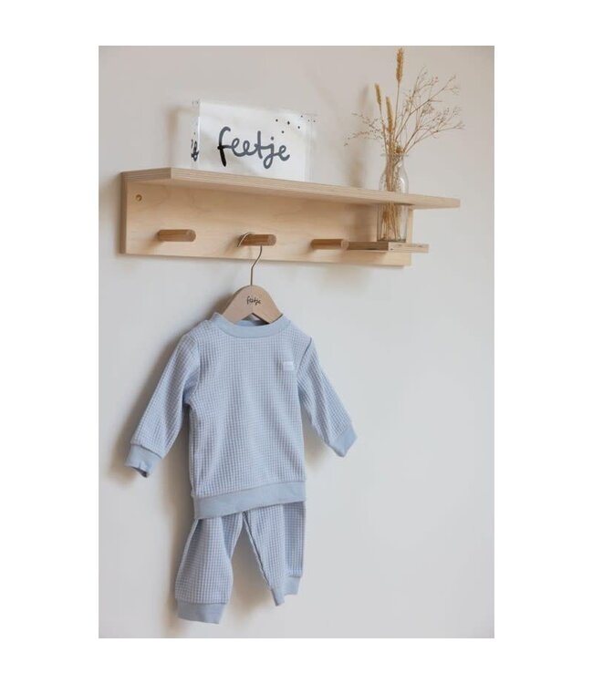 Feetje Wafelpyjama Lichtblauw