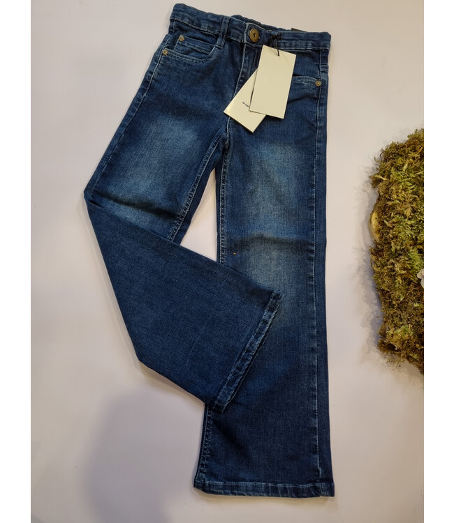 No Way Monday Wide leg jeans donkerblauw