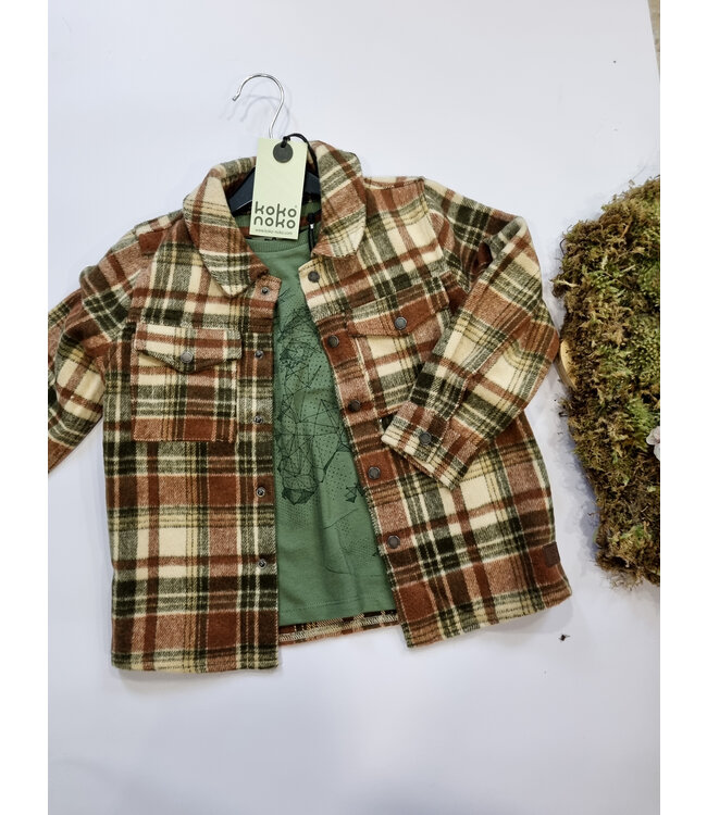Koko Noko Jacket karro groen bruin