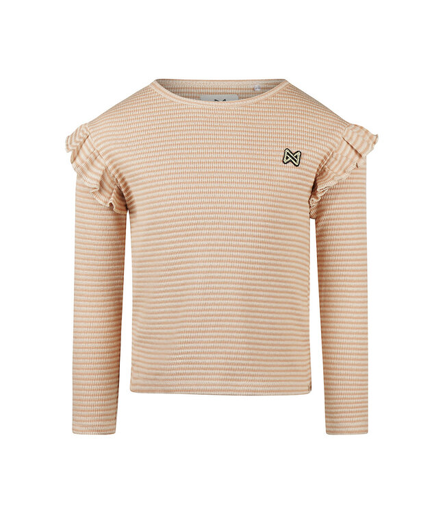 Koko Noko Longsleeve caramel gestreept Heleen